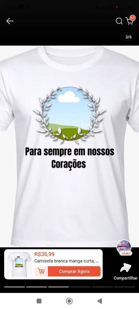 Camiseta saudades eternas  - Foto 3