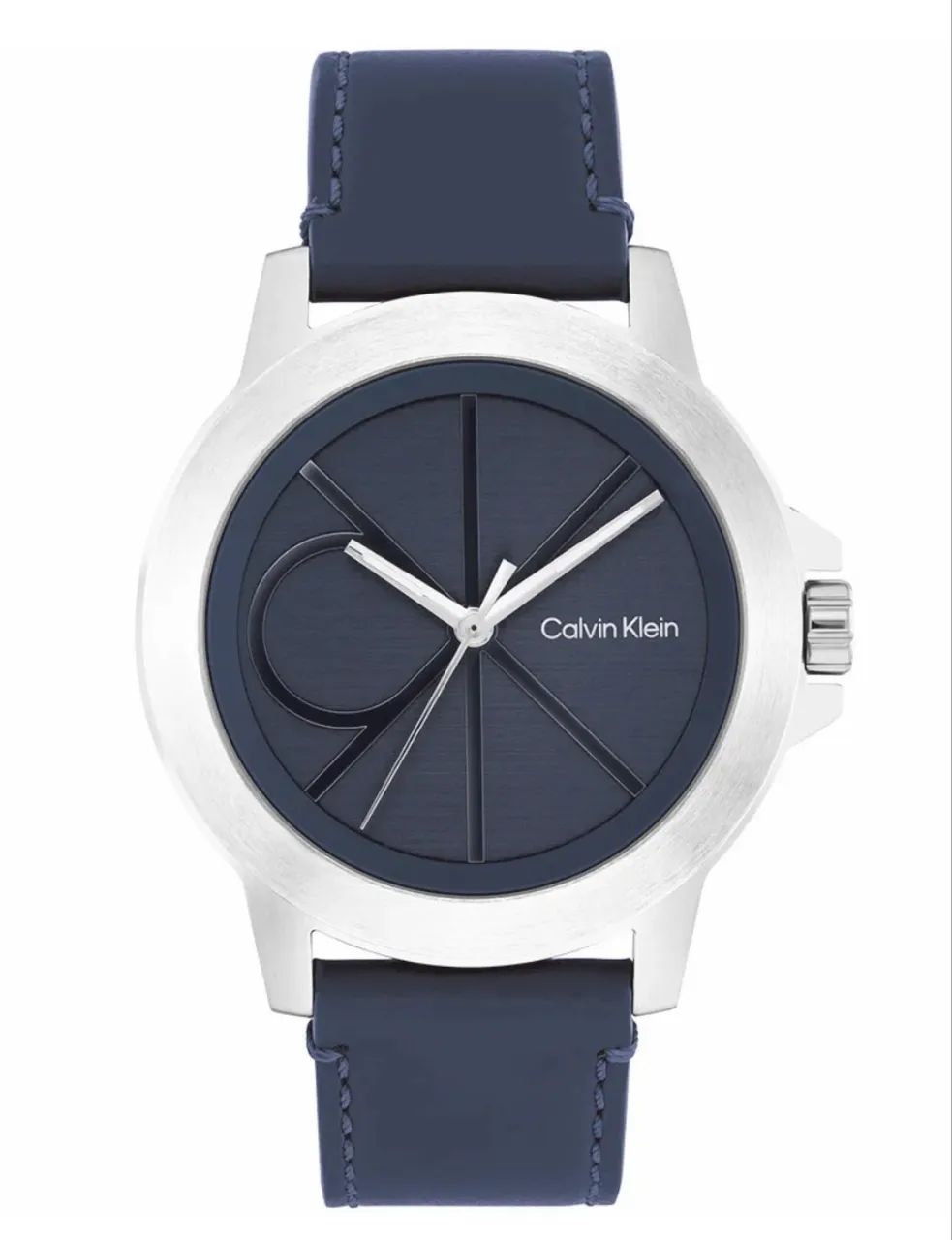 RELÓGIO CALVIN KLEIN CK RESET MASCULINO EM COURO AZUL