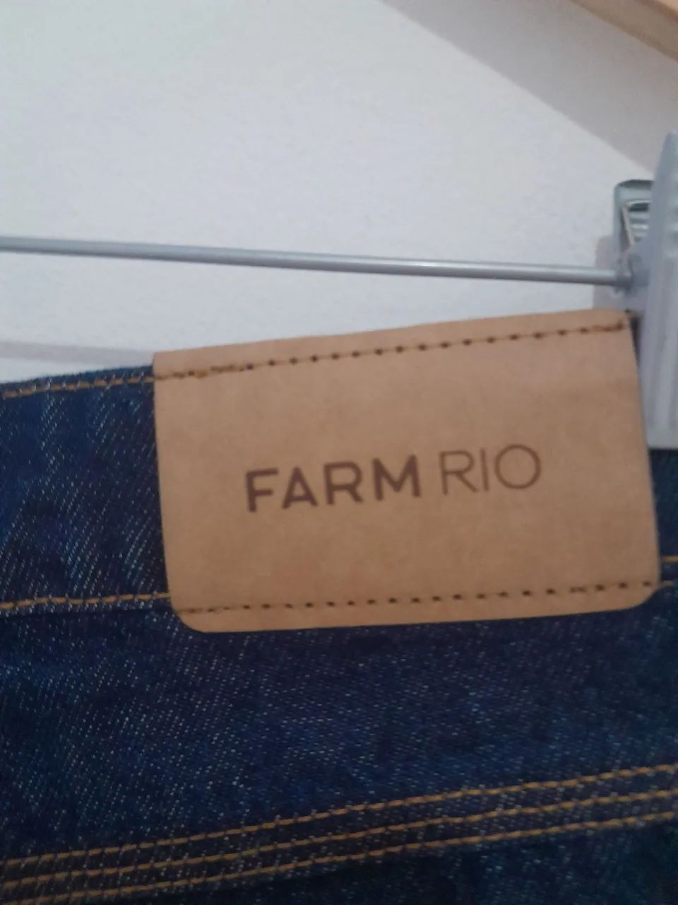 Short saia jeans farm, nunca usado. - Foto 5