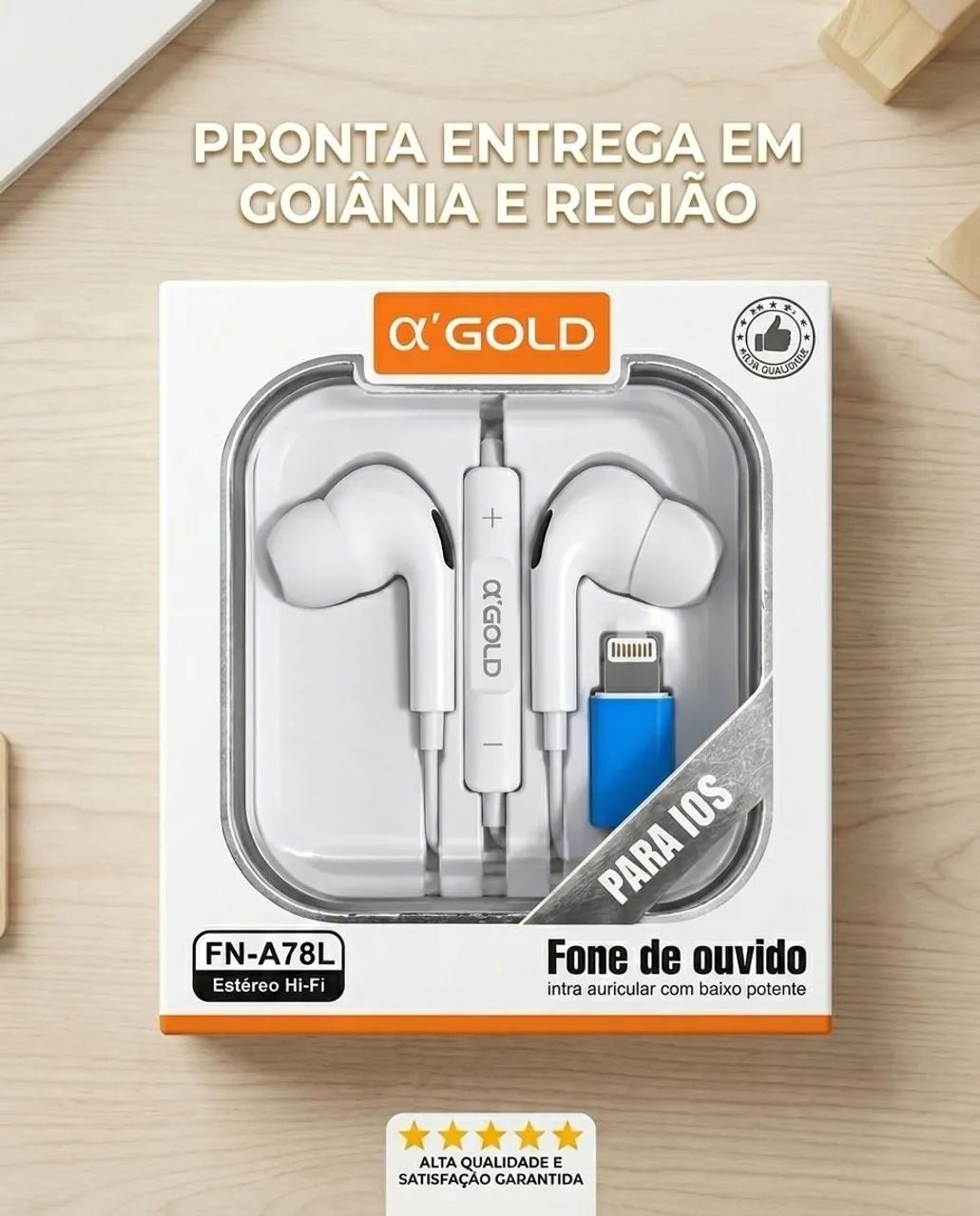 Fone de Ouvido Lighting iPhone 
