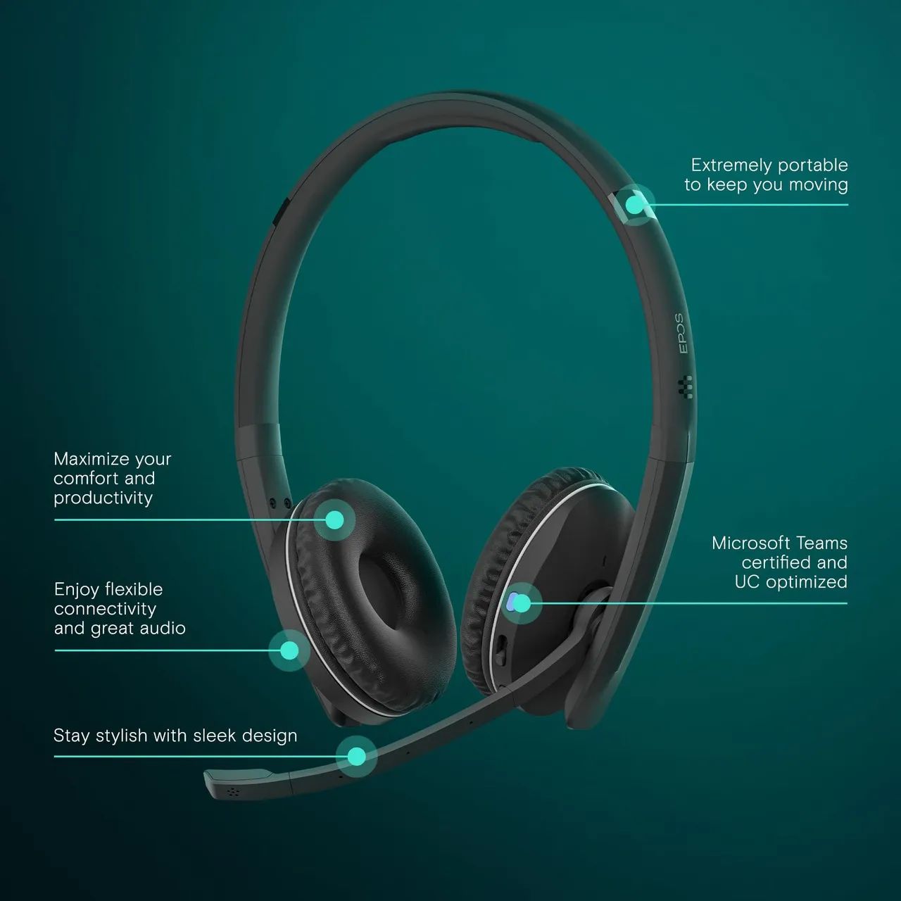 Headset Sennheiser EPOS BT260 - Foto 2