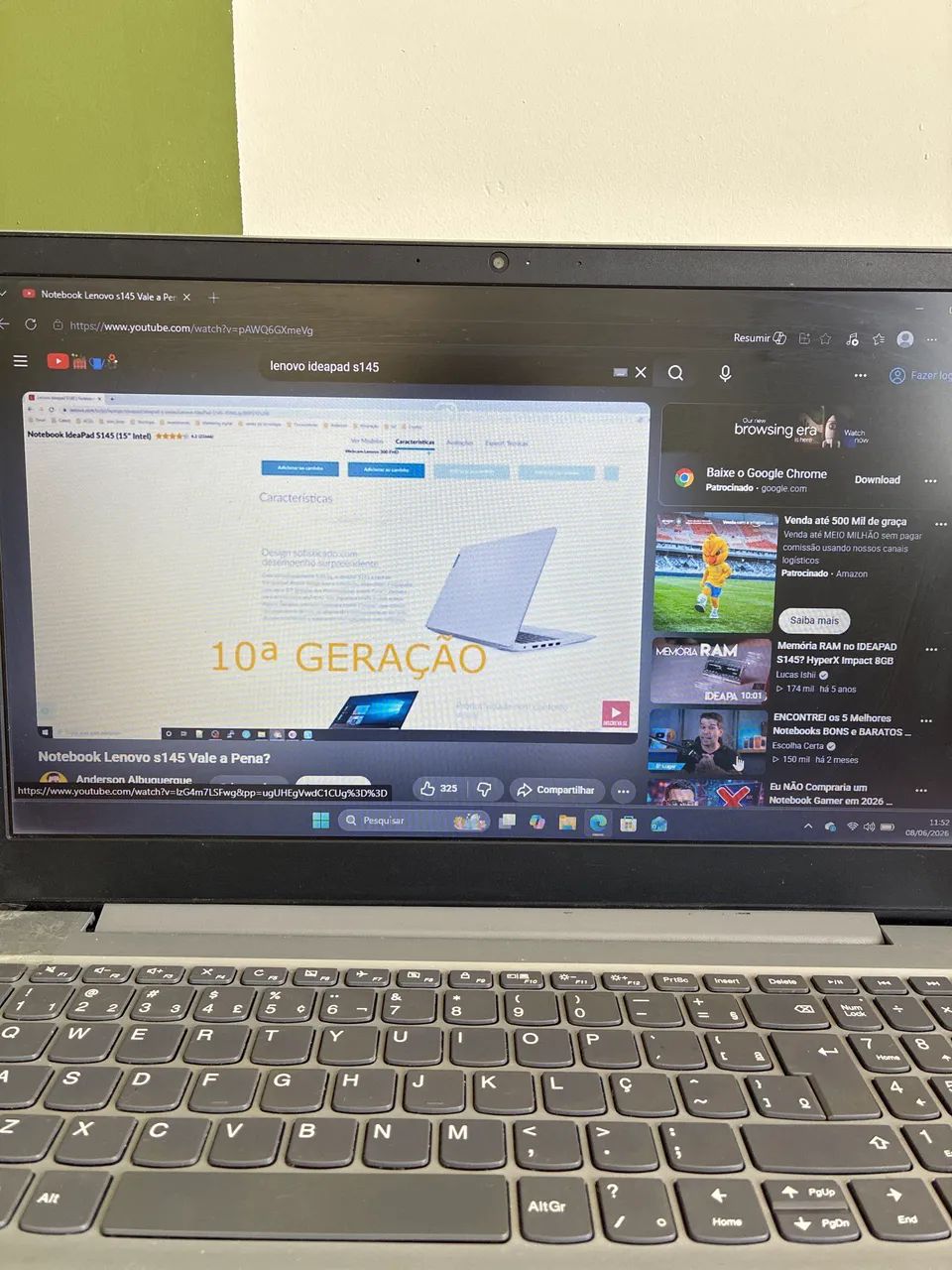 Lenovo Ideapad S145 Usado - Foto 5