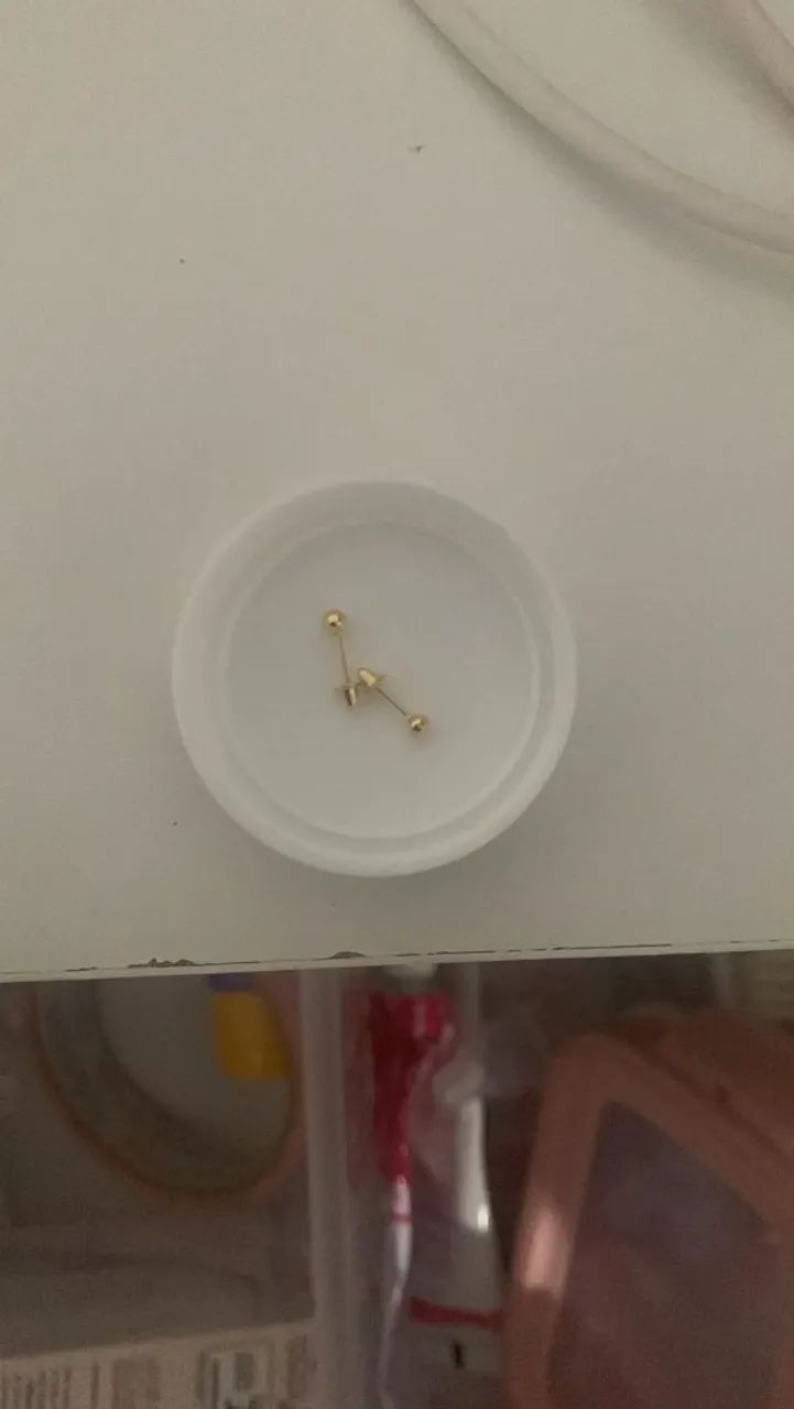 Brinco bebê  ouro 3mm