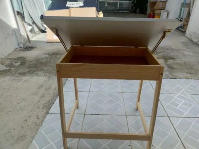 Mesa de Desenho Regulável em Madeira + Compartimento - Foto 3