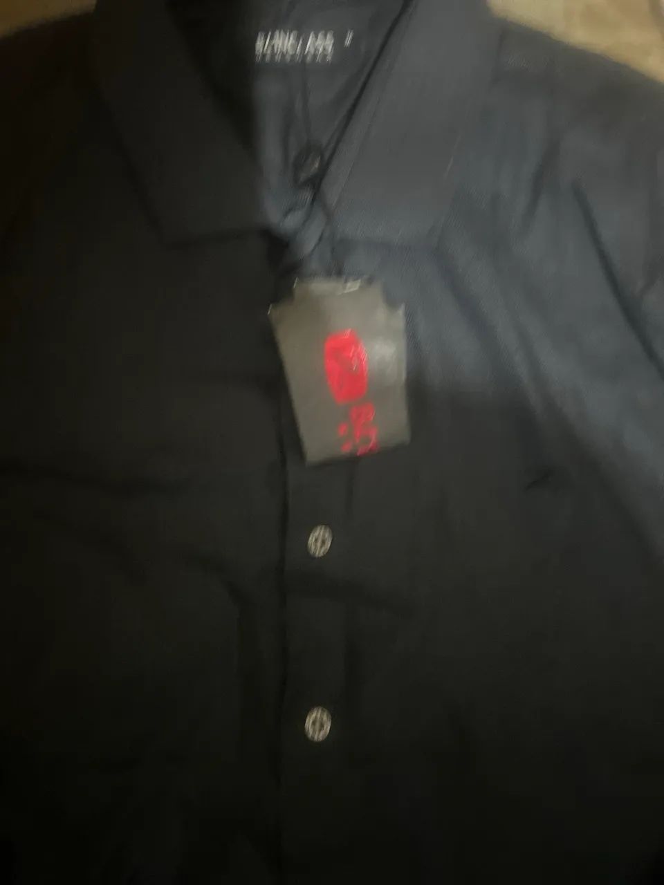 camisa social manga longa, blinclass. Nova. - Foto 3