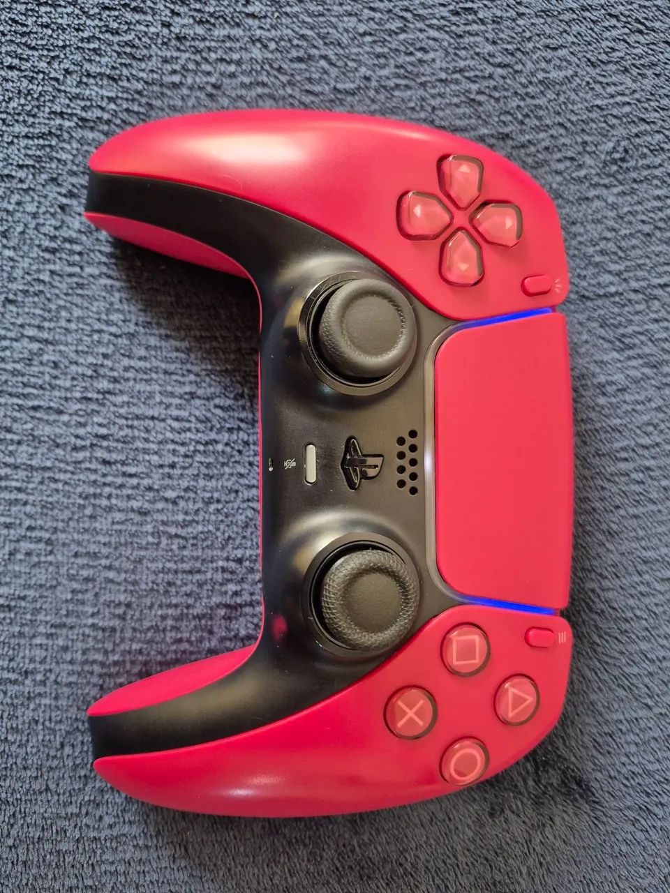 Controle de PS5 DualSense Cosmic Red com analógicos anti-drift (Hall Effect  / TMR). - Foto 4
