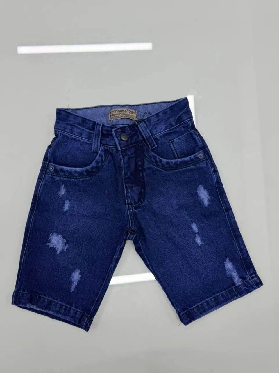 Bermudas jeans casuais infantis  - Foto 2