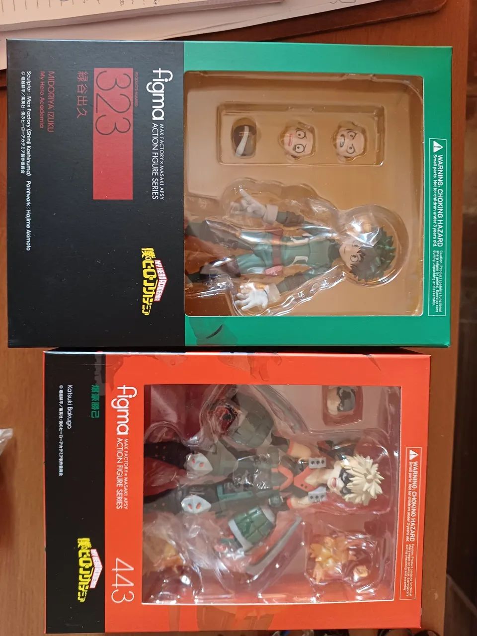 Lote 02 figures Midoriya e Bakugo Figma My hero Academia