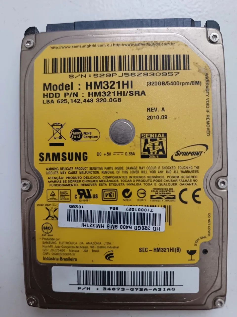 Hd Samsung 320GB 2.5 notebook  - Foto 4