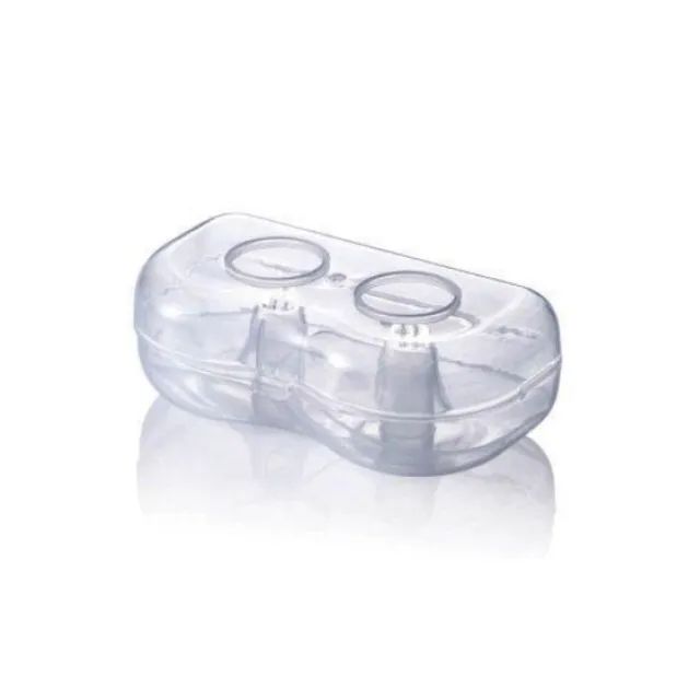 protetor para bico de seios amamentação de bebe- 2 peças - Foto 3