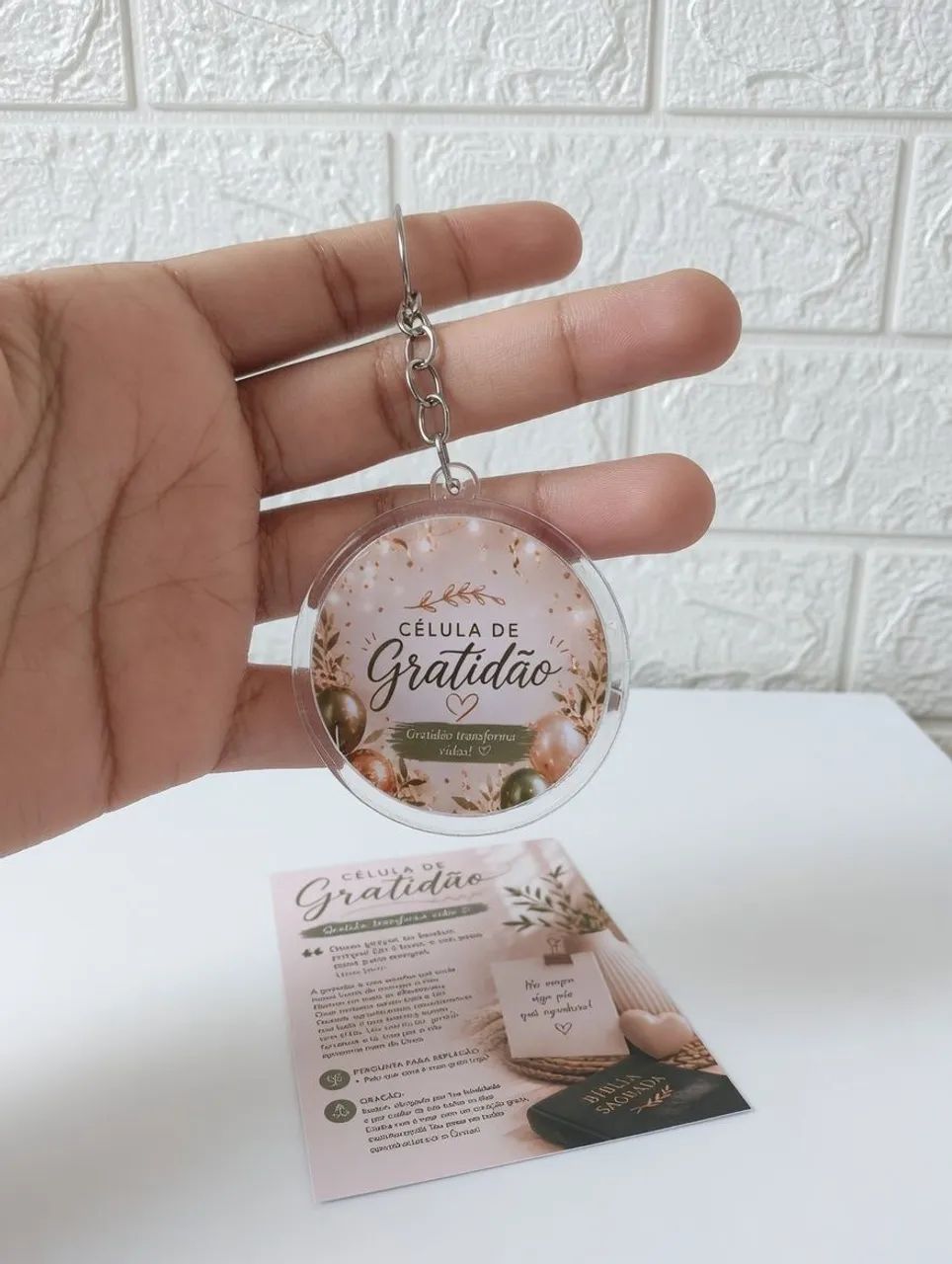 Chaveiro personalizado com card - Foto 2