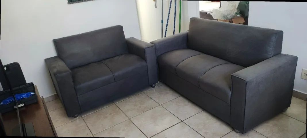 Sofá 2 e 3 pessoas Suede de qualidade D33 De alta qualidade Confortável Promoção - Foto 6