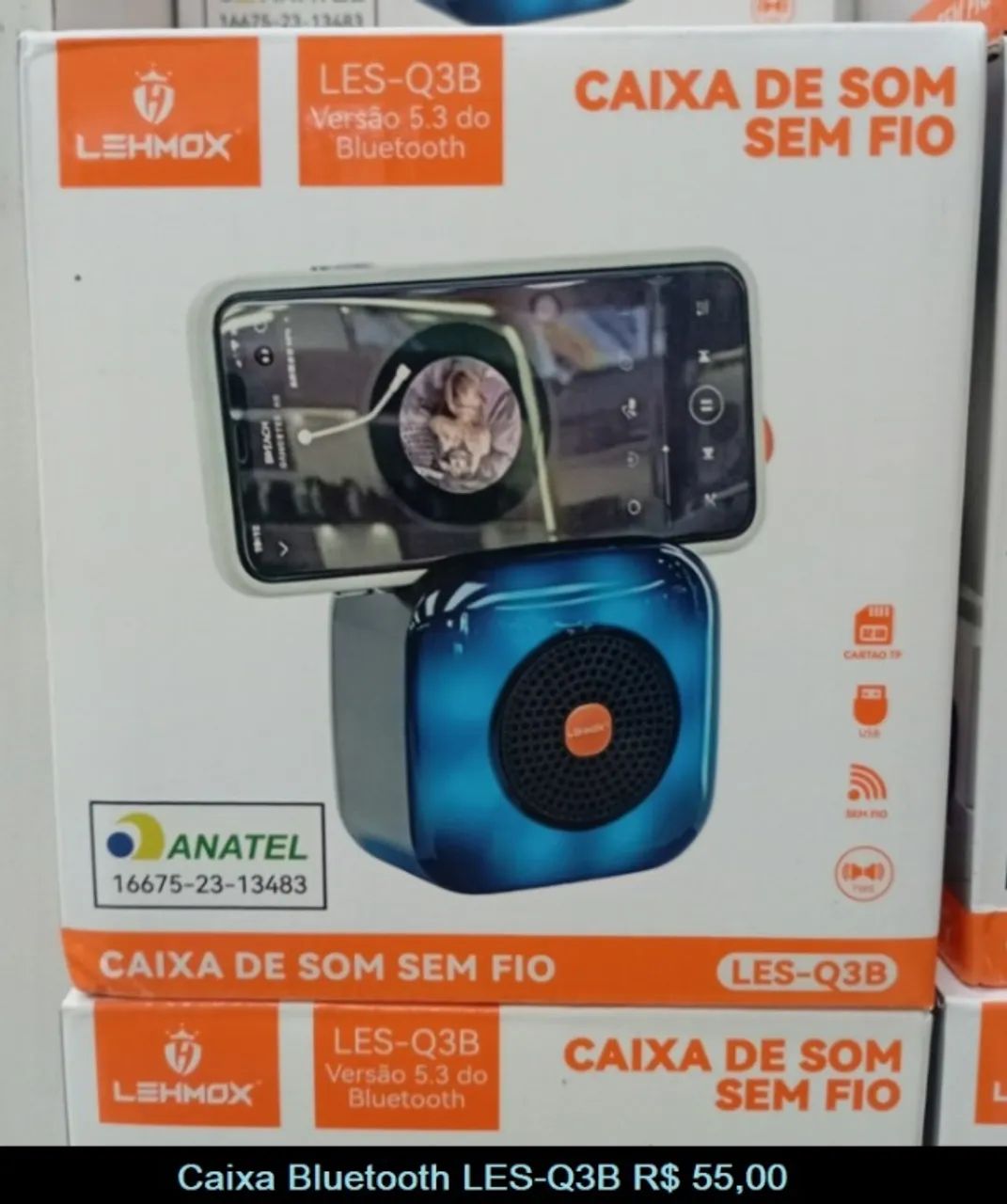 Caixa Bluetooth Lehmox LES-Q3B - Foto 4