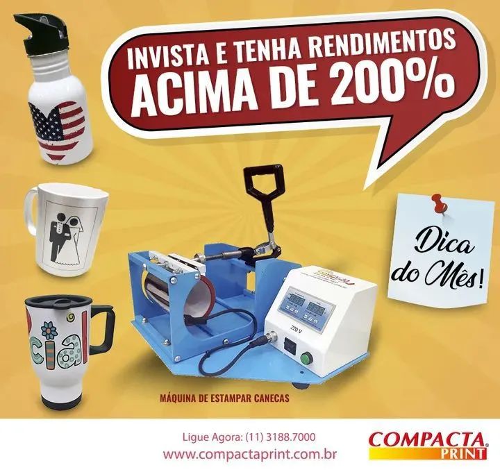 Prensa térmica para canecas compacta print  - Foto 2