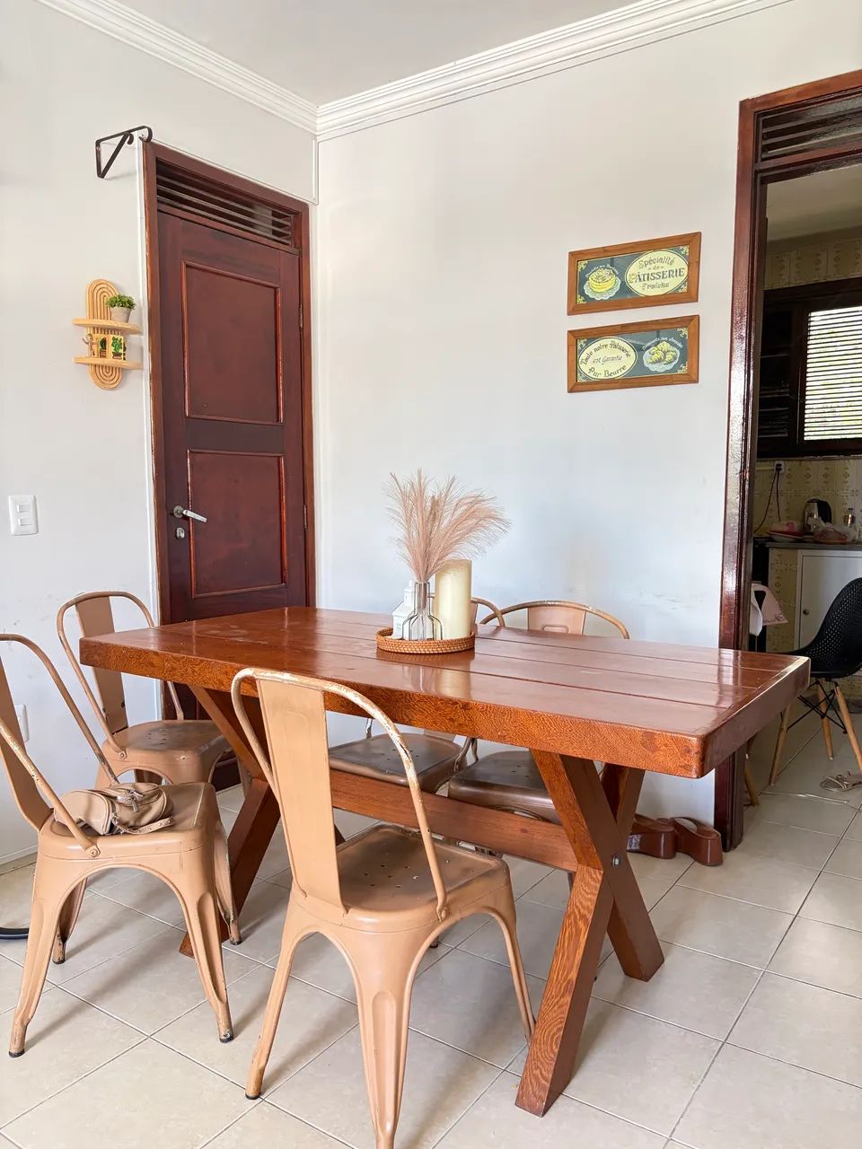 Mesa 100% Madeira Pura 6 lugares