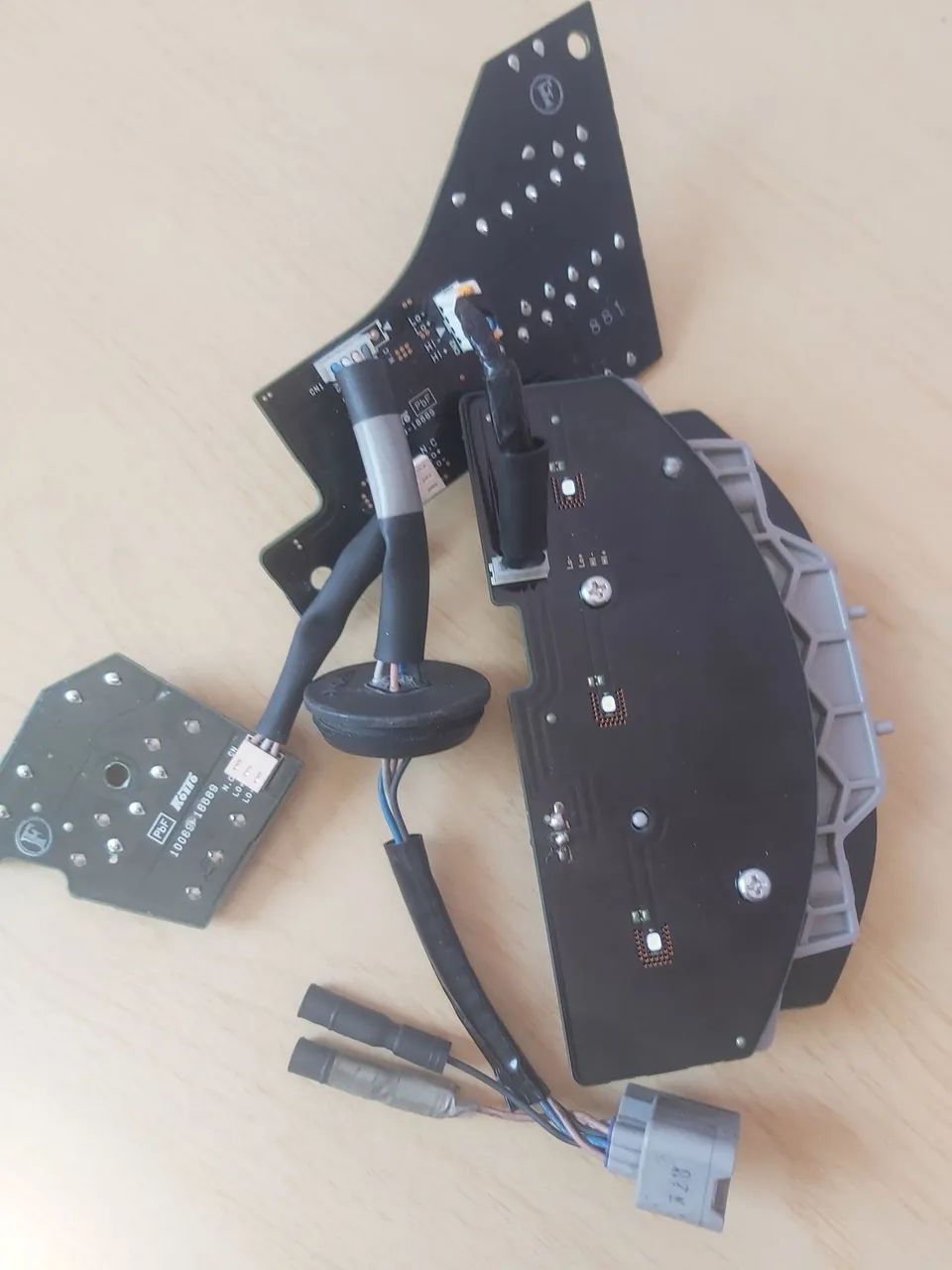 Placa de Led farol alto e baixo para Honda 500F 650 1000  - Foto 2