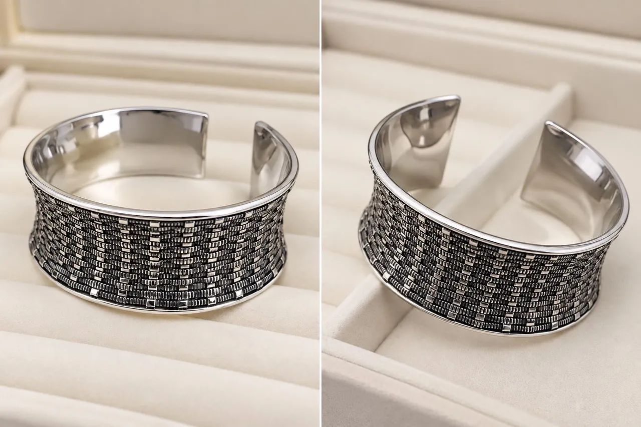 Bracelete Prata Bali 