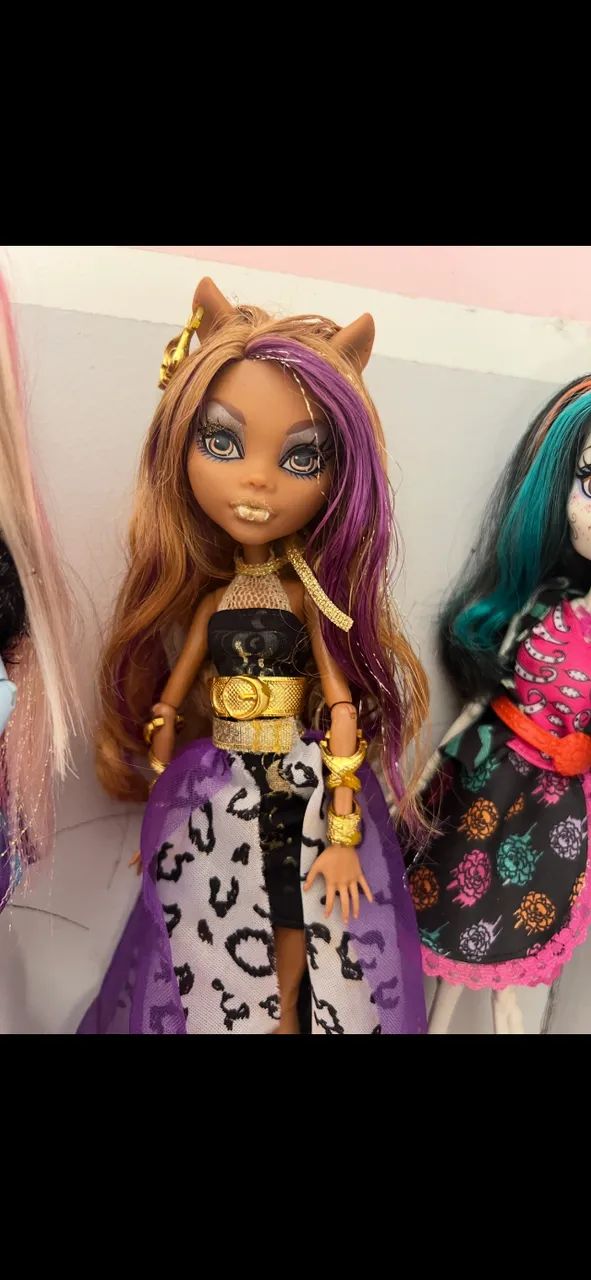  bonecas  monster High Clawden 13 desejos 