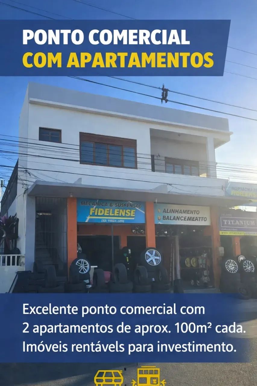 Loja Comercial com apartamentos em cima
