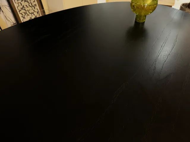 Mesa Oval Preta - Foto 4