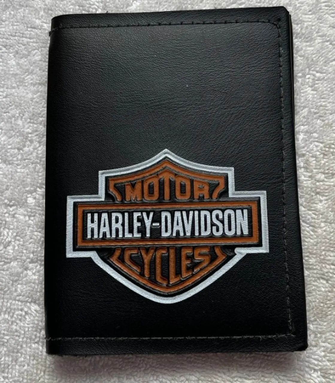 Carteira Porta Documentos Harley Davison Preto