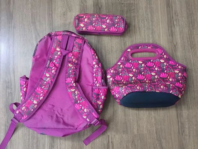 kit mochila lancheira estojo capricho - Foto 2