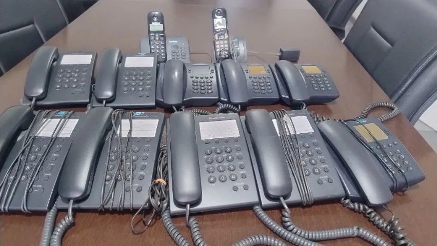 Kits de 12 telefones fixos e sem fio - Foto 4