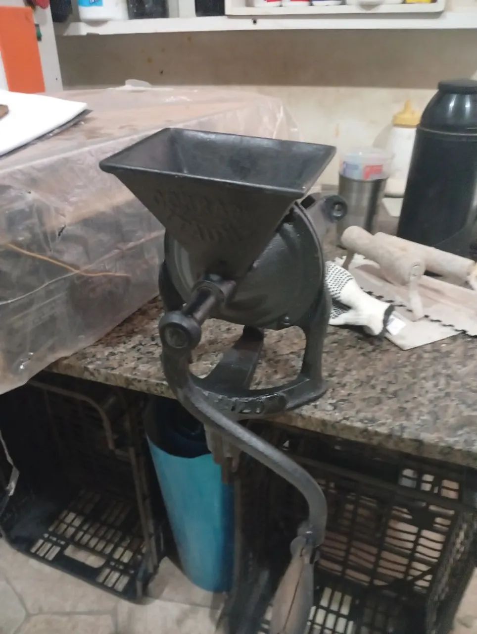 Moedor de café antigo número 4 - Foto 4