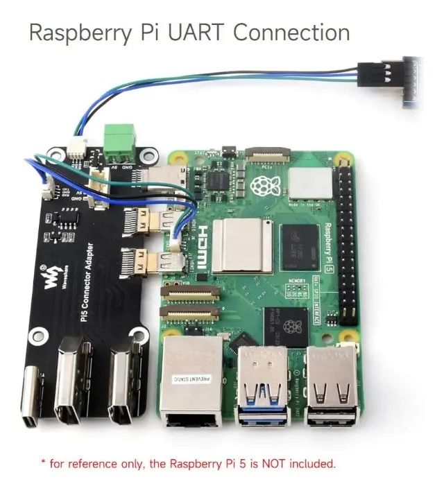  Adaptador WaveShare Raspberry Pi 5/4B Micro HDMI para HDMI 4K - Foto 3
