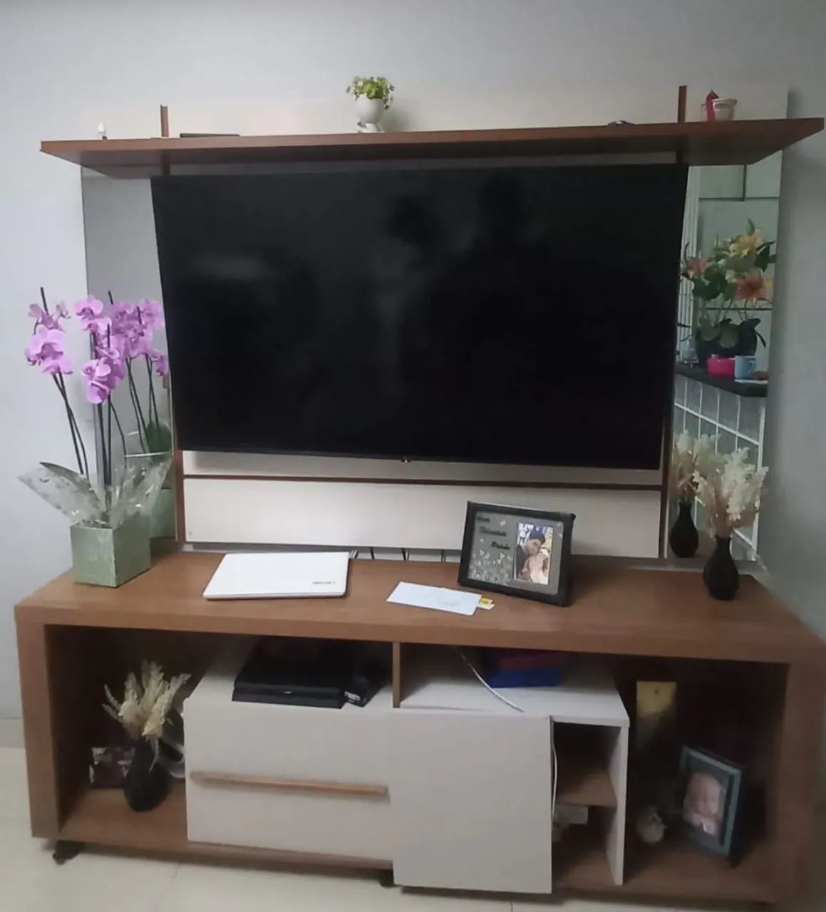 Rack com painel+ namoradeira 