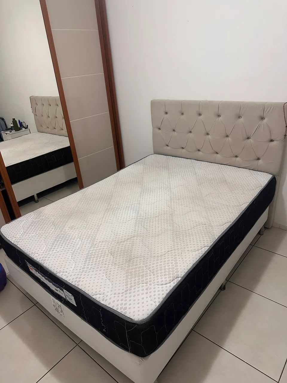     Cama Box Casal Ortobom com Colchão de Molas - Foto 3