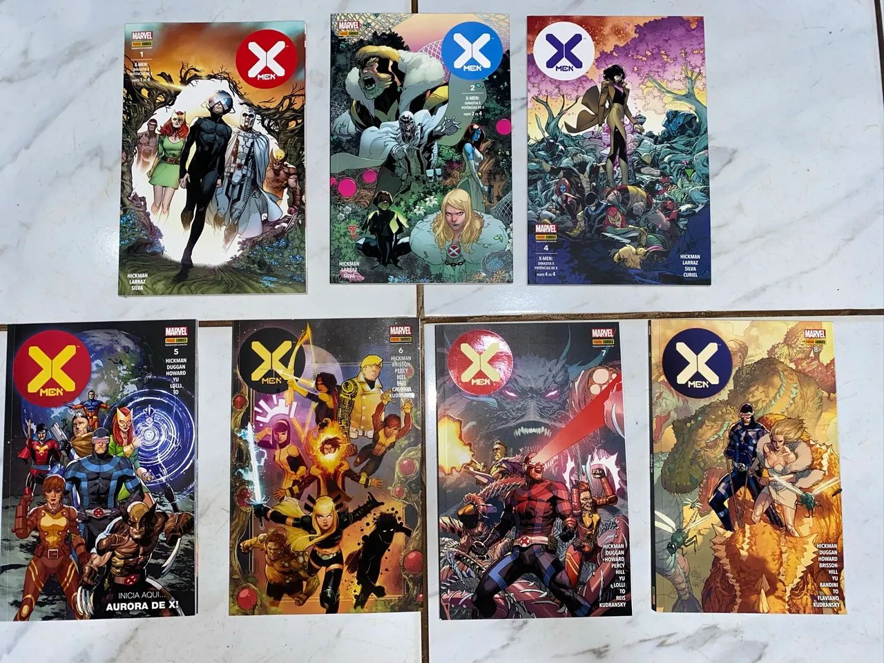Saga dos X-men de Jonathan Hickman. Volumes 1, 2, 4, 5, 6, 7, 8