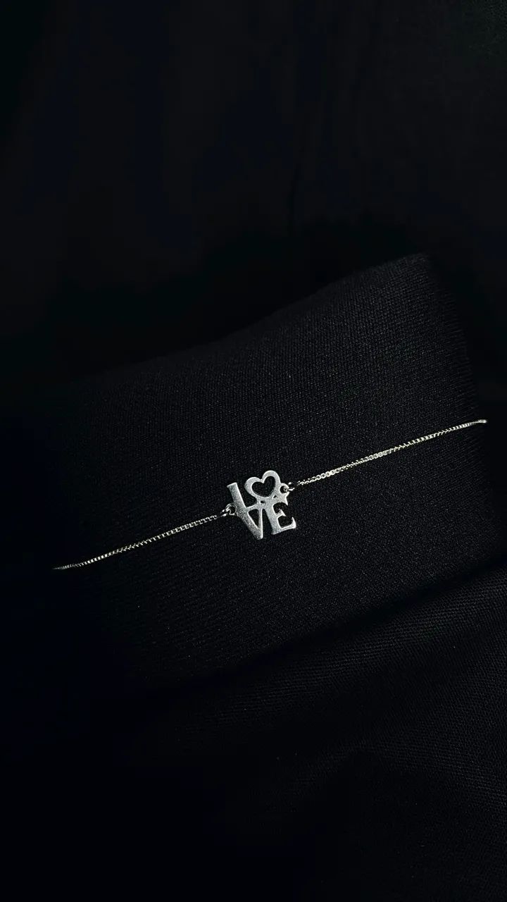 Pulseira de prata LOVE - Foto 2