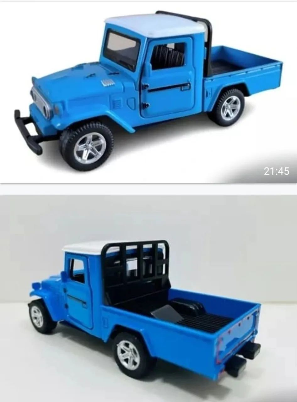 Miniaturas de Toyota Bandeirantes Caminhonete metal - Foto 3
