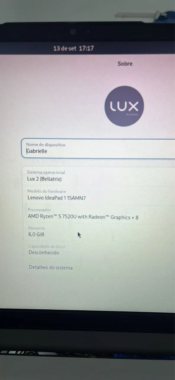 Notebook Lenovo IdeaPad 1 15AMN7 Ryzer 5 - sistema Linux - Foto 5