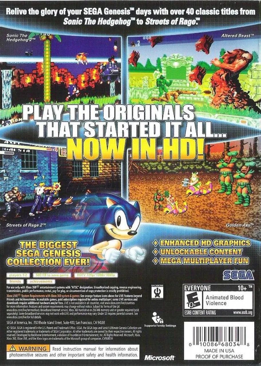 Sonic's Ultimate Genesis Collection Xbox 360 - Foto 2