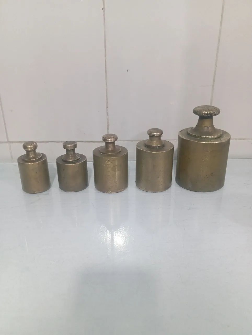 Peso de  Bronze Antigo para Balança Mecânica  - Foto 4
