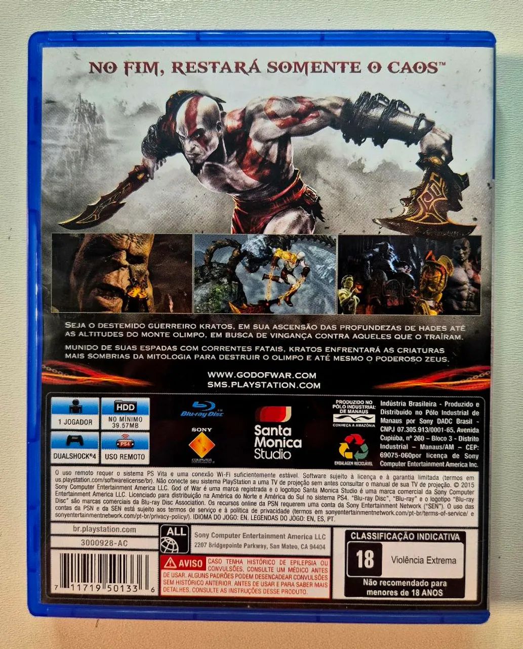 God of war 3 PS4 original seminovo Playstation 4 - Foto 4