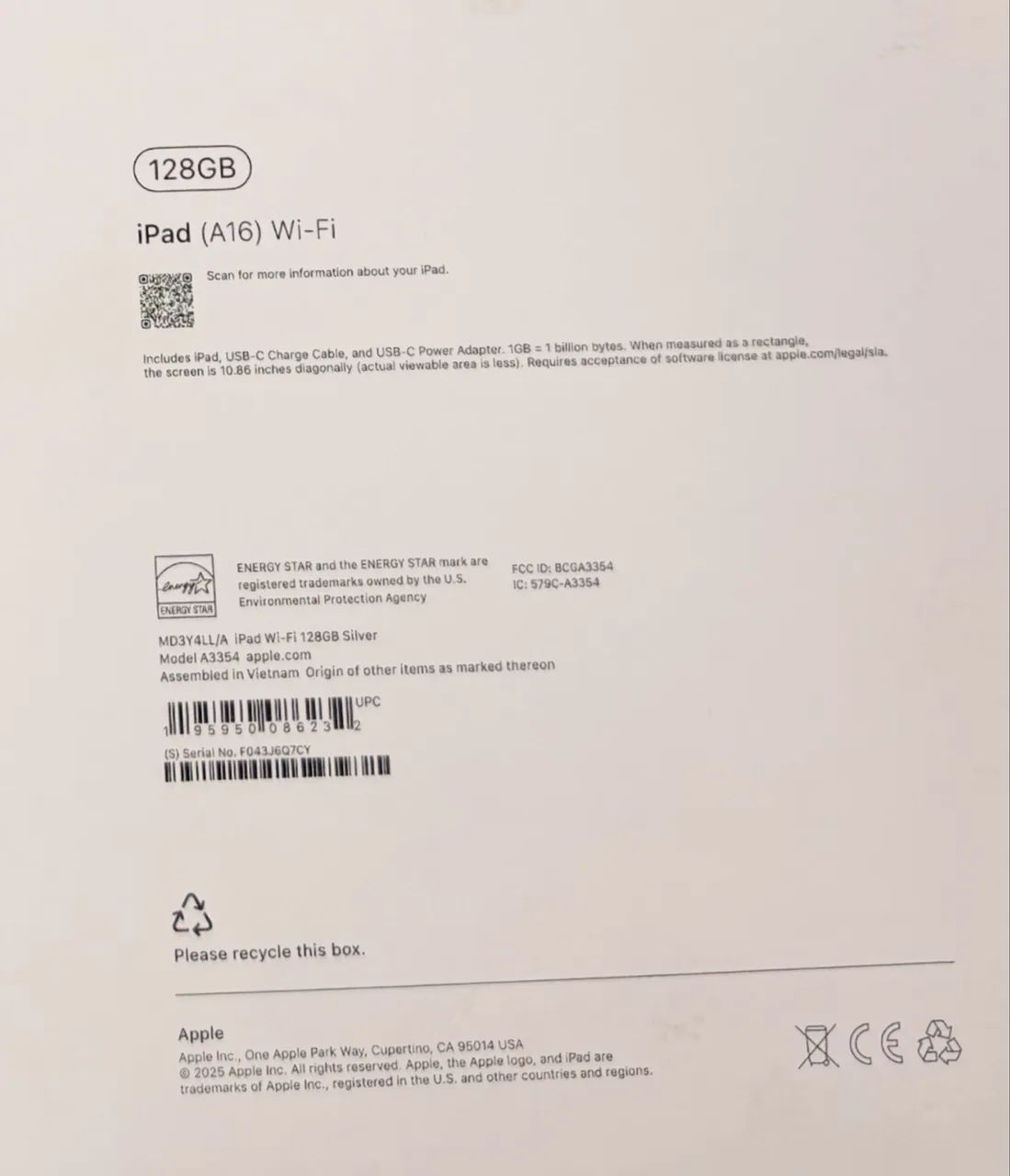iPad A16 Silver - 128 GB  - Foto 3