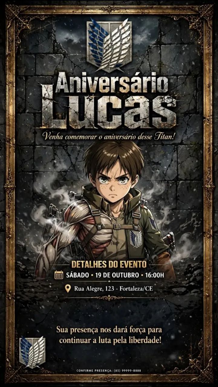 Convites de anime personalizados - Foto 2