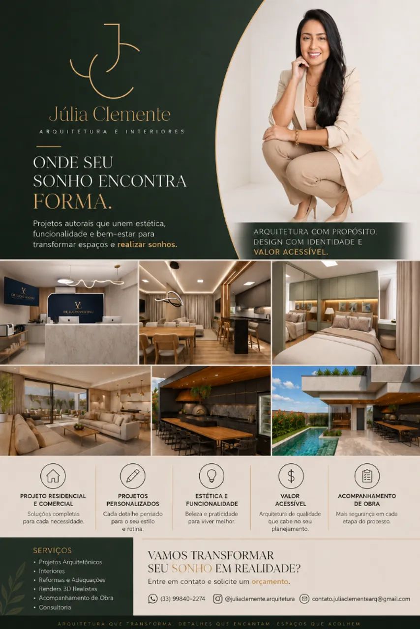 Projeto de interiores para espaços pequenos e funcionais ?