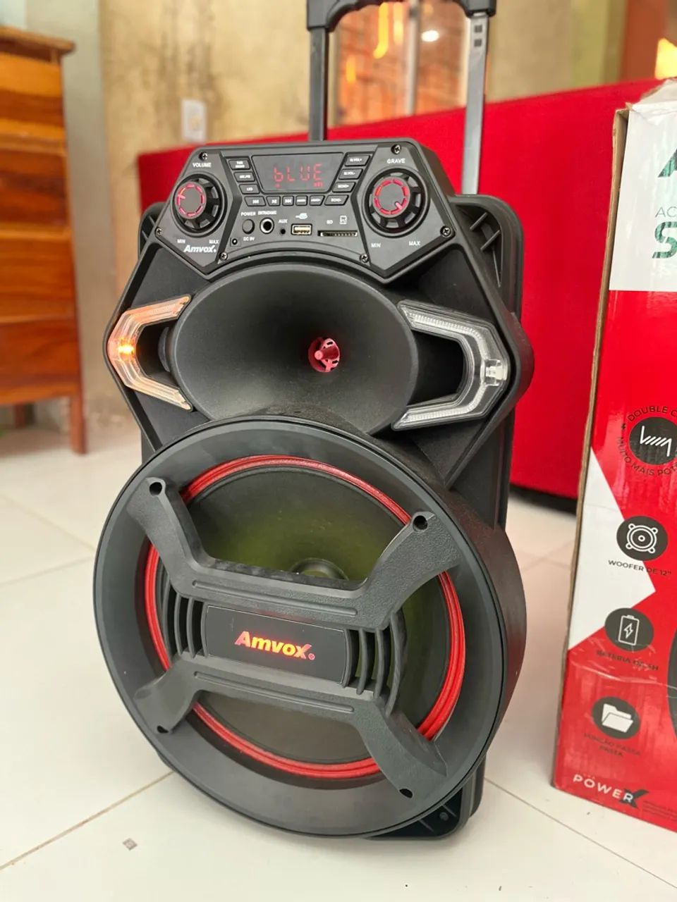 CAIXA DE SOM AMVOX NOVA COM NOTA - Foto 5
