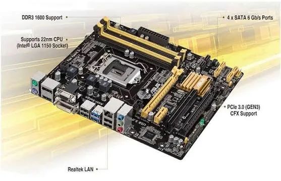 Placa mãe Asus B85M-e / processador core i5 4590 - Foto 2