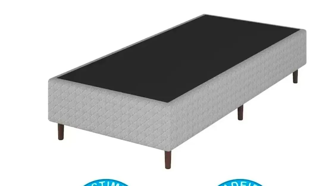 Base cama solteiro Euro C/ colchão