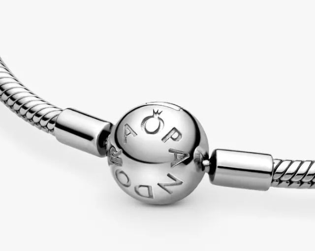 Pulseira pandora Moments Snake Link prata de lei original  - Foto 5