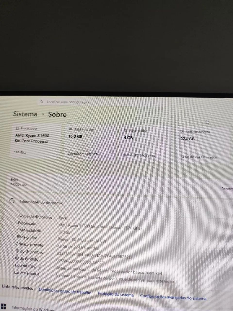 PC Gamer Ryzen 5 + RX 570 + 16Gb RAM  - Foto 3