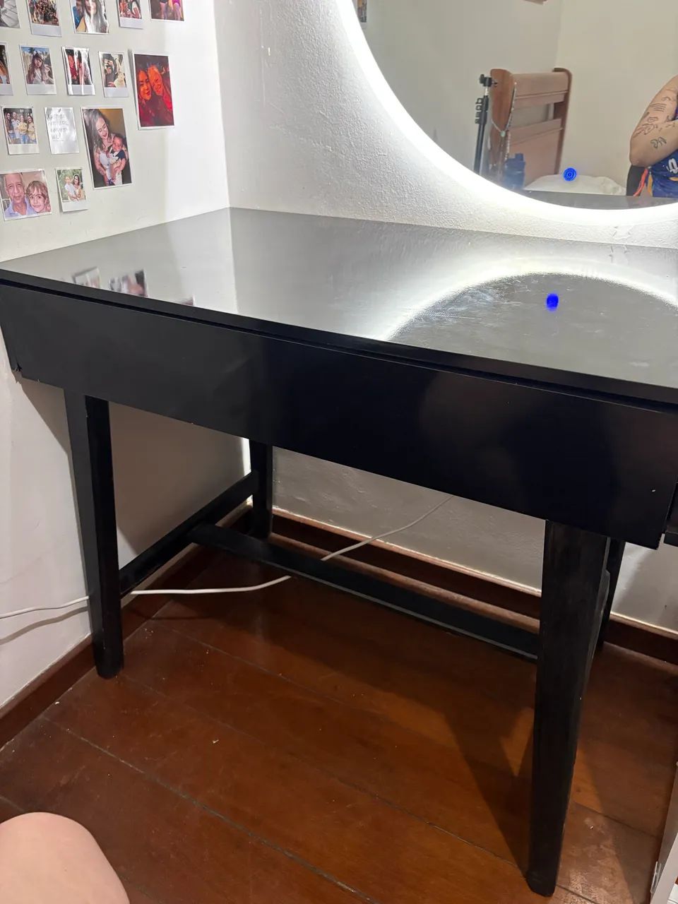 Penteadeira/escrivaninha preta grande  - Foto 2