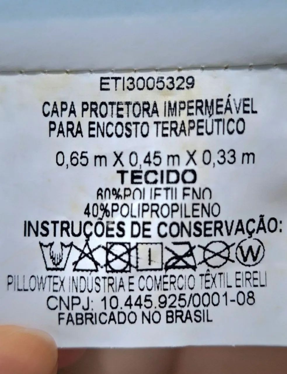 Kit-Almofada Encosto Triangular Terapêutico + Capa Impermeável - Foto 3