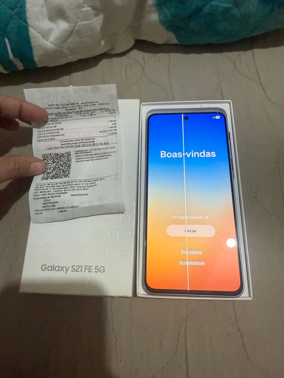 Samsung s21 na caixa e com nota  - Foto 5