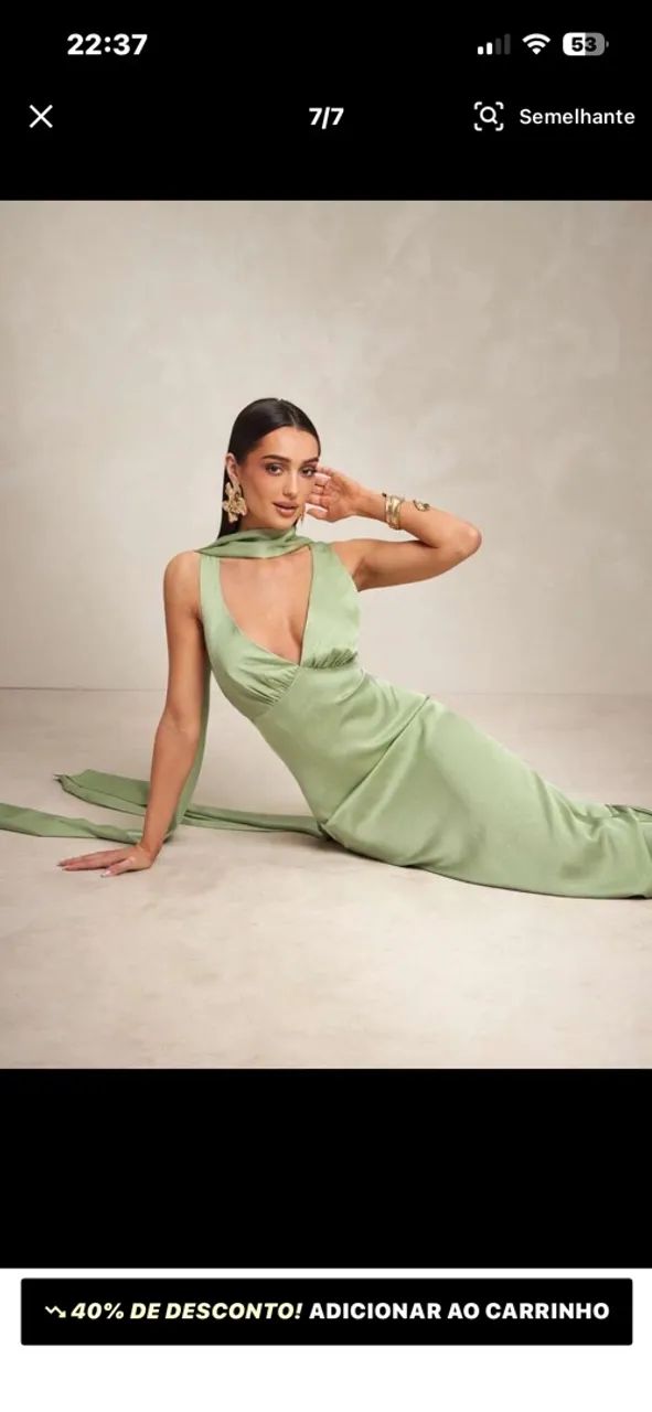Vestido verde menta PP - Foto 5